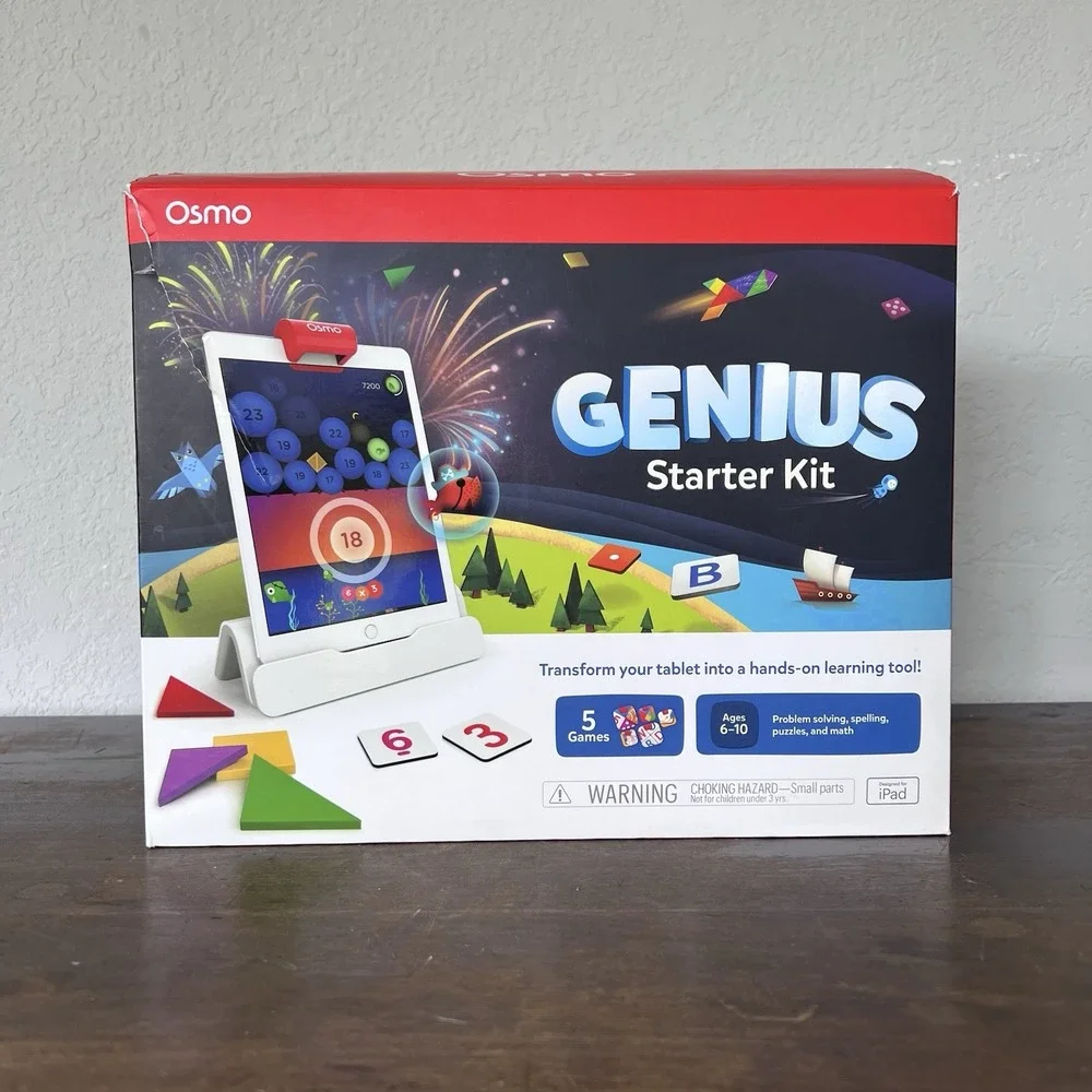 Osmo Genius Starter Kit for iPad - Math, Spelling, Creativity & More COMPLETE‎